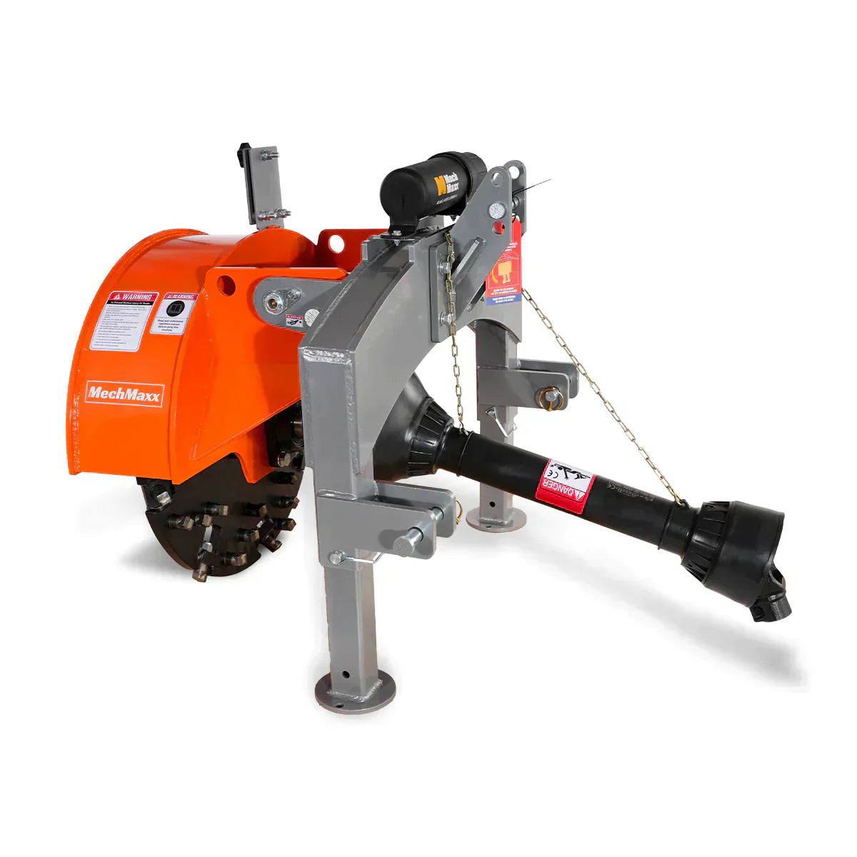 3-Point Hitch PTO Stump Grinder with 34 Carbide Teeth & Slip Clutch for 15-45hp Tractor; Model SG24