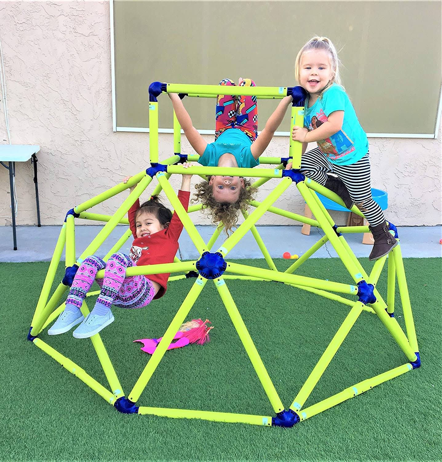 Eezy Peezy Monkey Bars Climbing Tower - Active Outdoor Fun for Kids Ages 3 to 8 Years Old