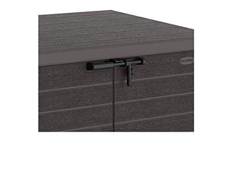 Duramax Cedargrain StoreAway 1200L Plastic Garden Storage Shed/ Flat Lid