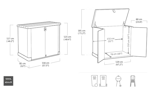 Keter 250001 Store It Out Pro Outdoor Storage Shed