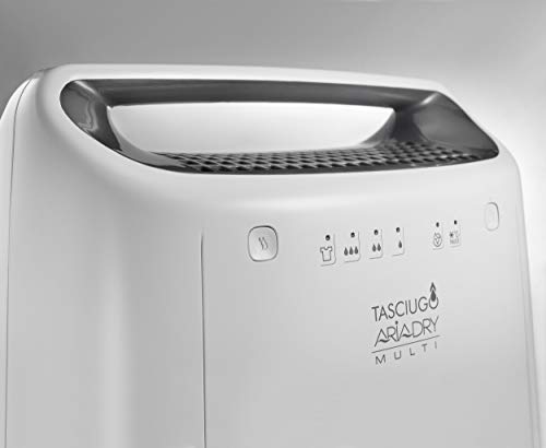 DeLonghi 0148512201 De'Longhi DEX212F Dehumidifier, White, 300 W, 12 liters