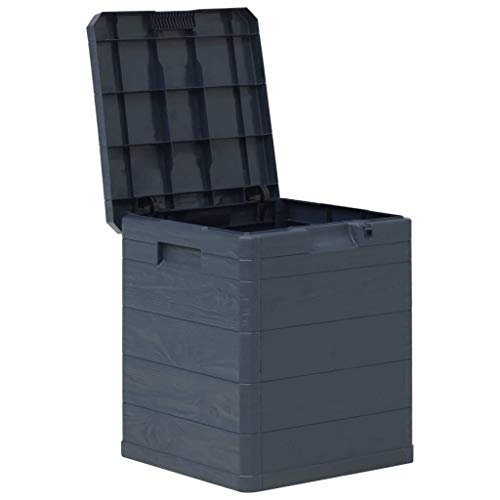 vidaXL Garden Storage Box Lockable Outdoor Patio Cabinet Deck Utility