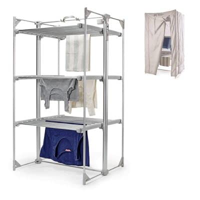 Dry:Soon Deluxe 3-Tier Heated Clothes Airer & Cover Pack