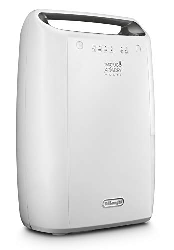 DeLonghi 0148512201 De'Longhi DEX212F Dehumidifier, White, 300 W, 12 liters