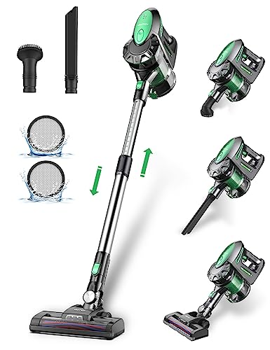 Vactidy Cordless Vacuum Cleaner, 22Kpa V8 Stick Vacuum Cleaner Powerful Suctionardwood Floor Carpet Pet Hair