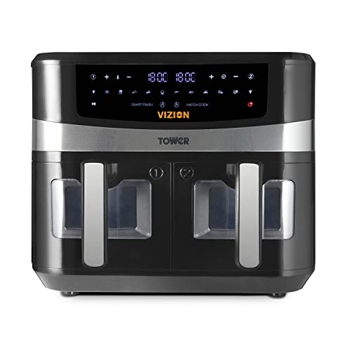 Tower, T17100, Vortx Vizion 9L Dual Basket Air Fryer