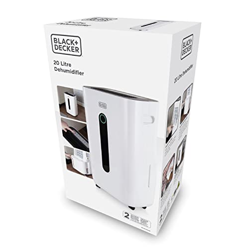 BLACK+DECKER BXEH60004GB Extra Large High Performance 20 Litre Dehumidifier