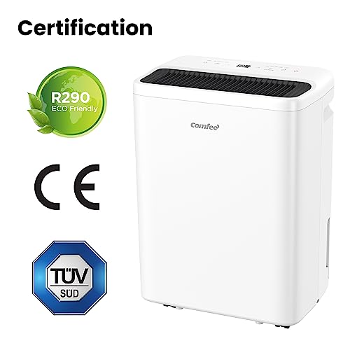 COMFEE' Dehumidifier 12L,Dehumidifiers for Home,Electric Dehumidifier