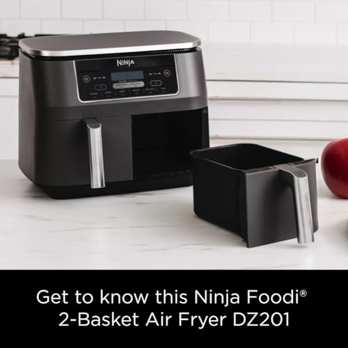 Ninja DZ201 Foodi 6-in-1 2-Basket Air Fryer with DualZone Technology