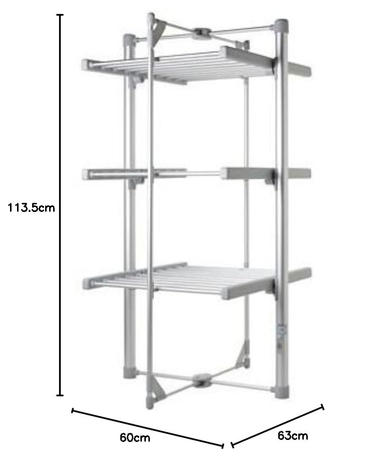 Dry:Soon Mini Standard 3-Tier Heated Clothes Airer