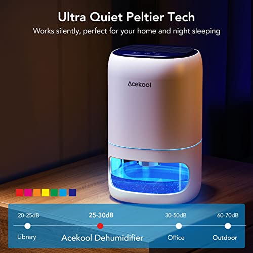 Acekool 1000ml Dehumidifier and Air Purifier 2 in 1