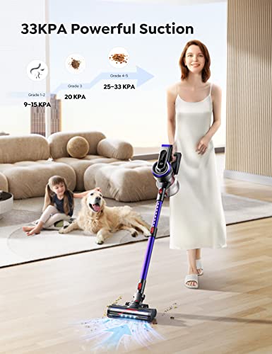 BuTure Cordless Vacuum Cleaner, 33 Kpa Powerful Stick Vacuum