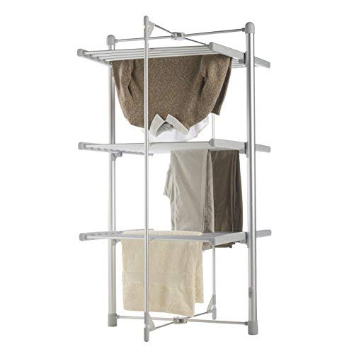 3 Tier Electric Clothes Airer - Deluxe Folding Heated Clothes Dryer