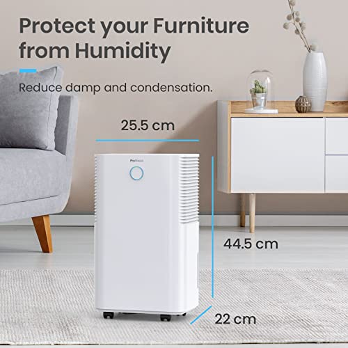 Pro Breeze 12L/Day Dehumidifier with Automatic Humidity Sensor