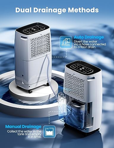 12L/Day Dehumidifiers for Home, Powerful Dehumidifier