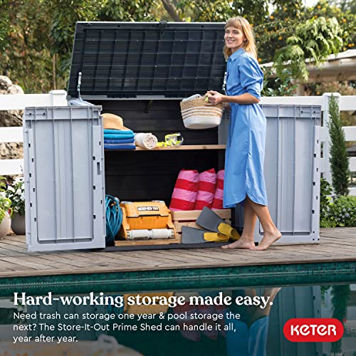 Keter Store-It-Out Prime Outdoor Resin Horizontal Storage Shed