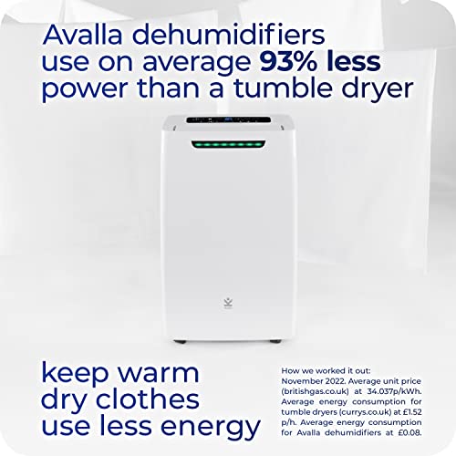 Avalla X-200 Dehumidifier for Home Drying Clothes 20L/Day