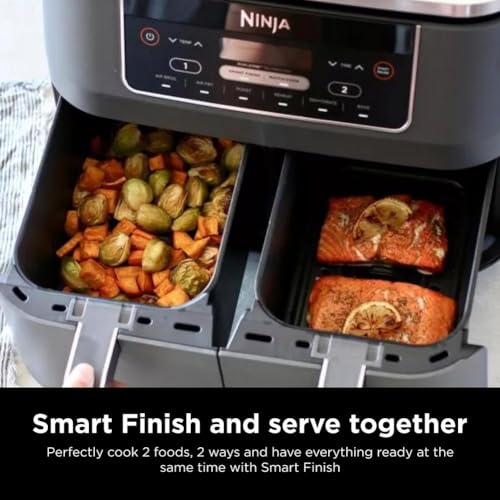 Ninja DZ201 Foodi 6-in-1 2-Basket Air Fryer with DualZone Technology