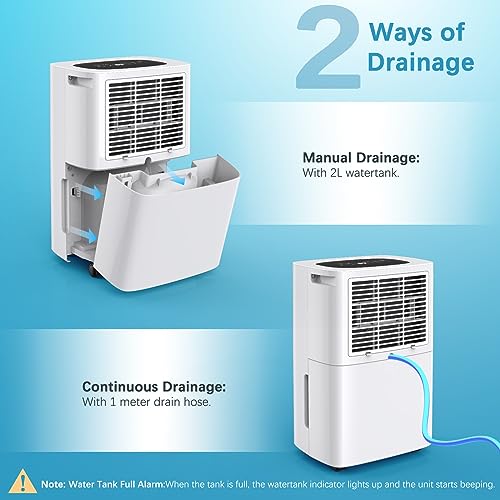 10L/Day Dehumidifiers for Home 2.5L Watertank