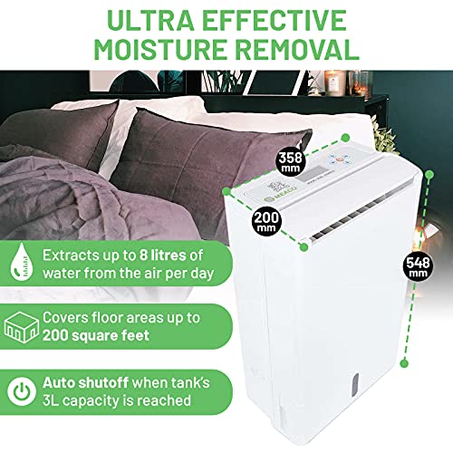 Meaco Air Dehumidifier DD8L Zambezi - Desiccant Energy Saving Dehumidifier