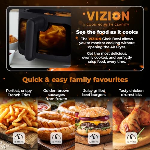 Tower, T17123, Vortx Vizion 7.5L Air Fryer with Colour Digital Display