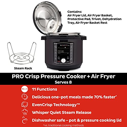 Instant Pot Pro Crisp 11-in-1 Electric Multi Cooker - Pressure Cooker