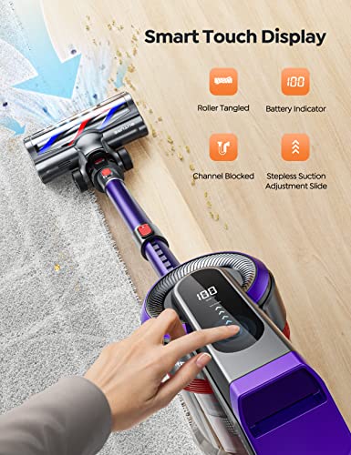 BuTure Cordless Vacuum Cleaner, 33 Kpa Powerful Stick Vacuum