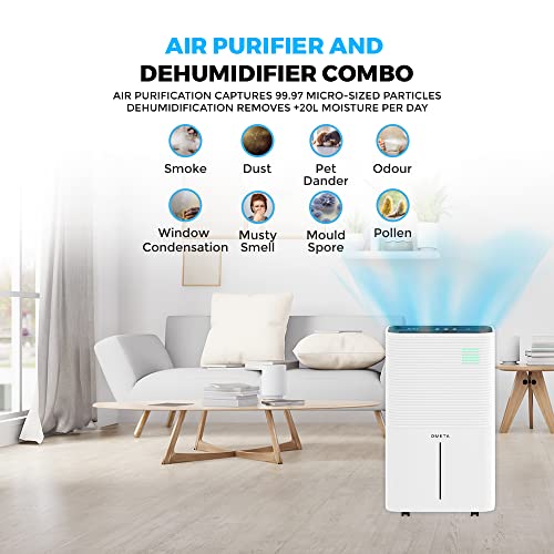 Ometa 20L/25L Dual Dehumidifier Air Purifier with HEPA Filter & IONISER