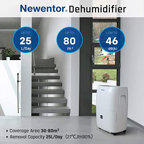 Newentor Low Energy Dehumidifier 25L/24H 330W