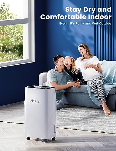 12L/Day Dehumidifiers for Home, Powerful Dehumidifier