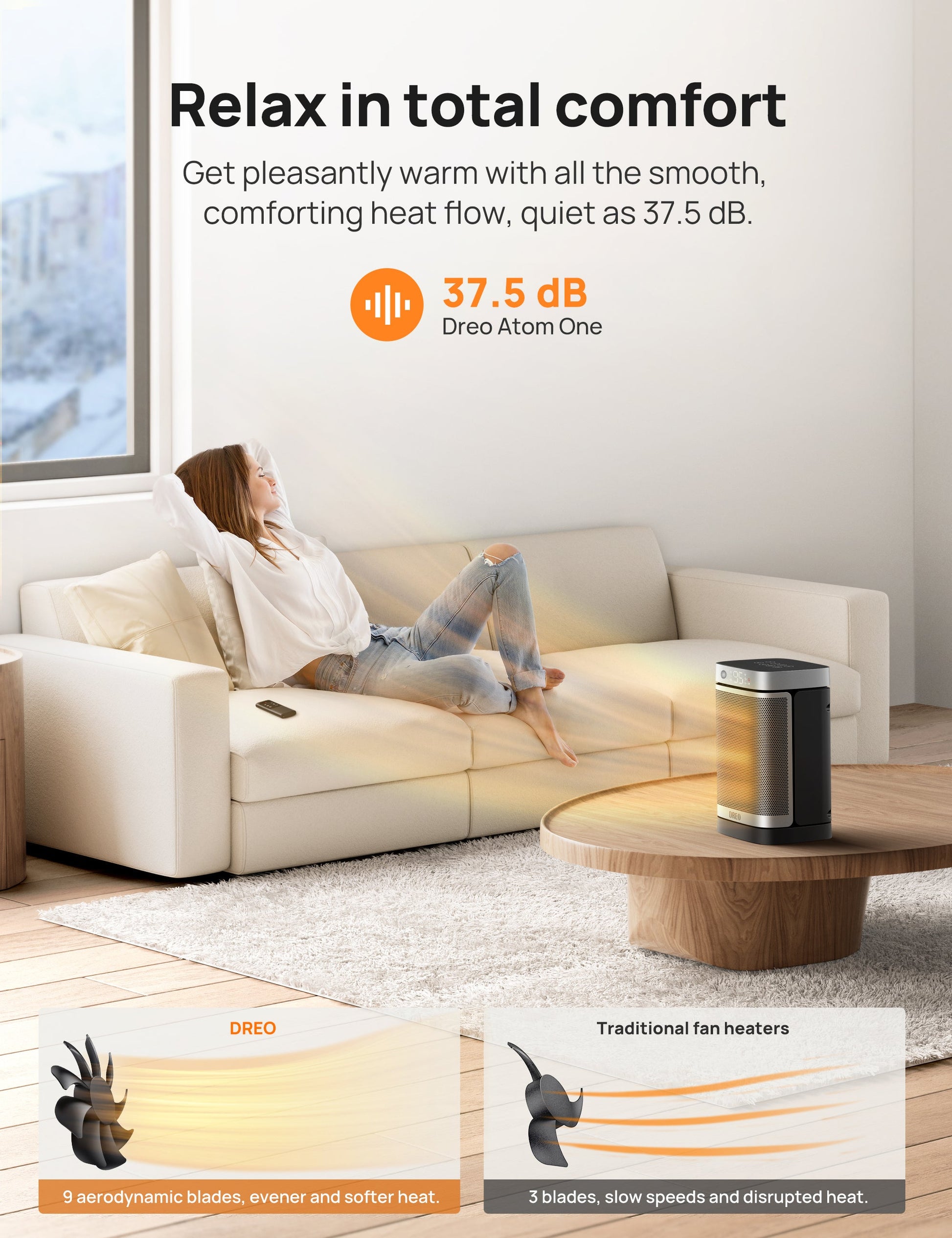 Space Heater Atom One with Motion Sensor