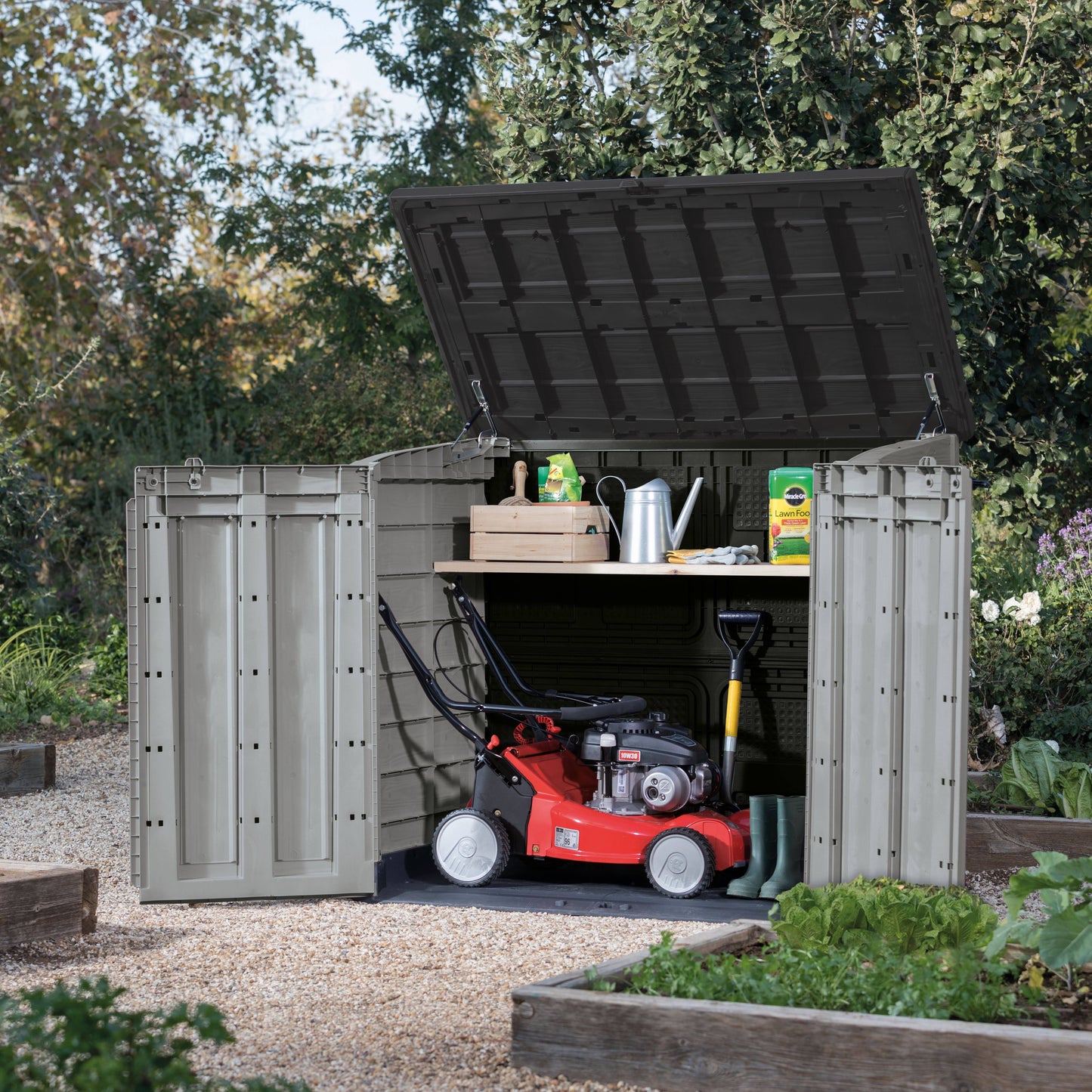 Keter Store It Out Max 1200L Outdoor Garden Storage Box & Wheelie Bin