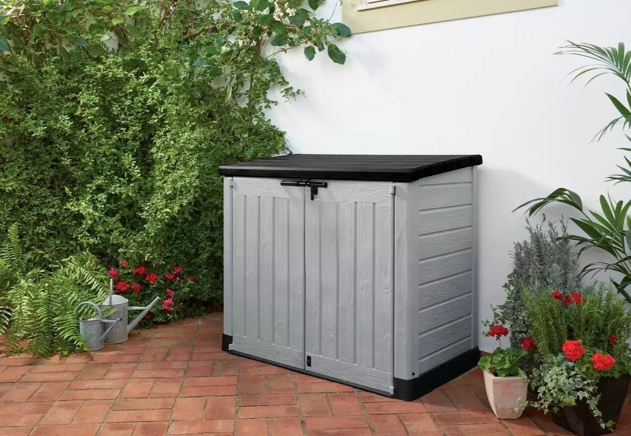 Keter Store It Out Max 1200L Outdoor Garden Storage Box & Wheelie Bin