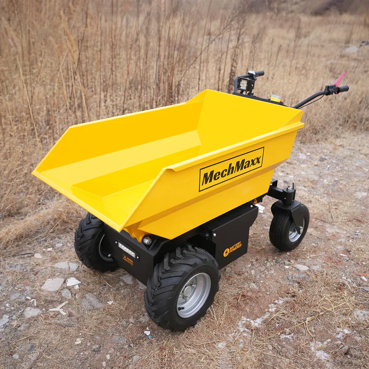 1100 lb 1000W DC Motor 48V Battery Powered Hydraulic Tipping Dump Cart; Model: EH50