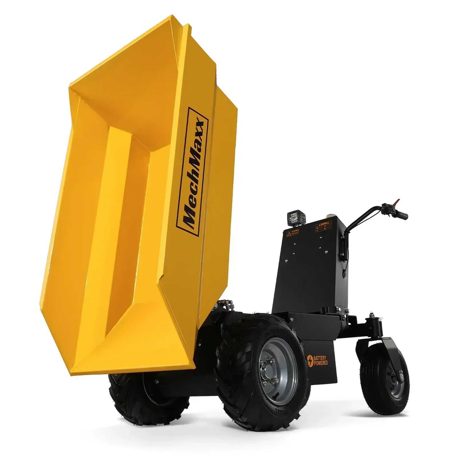 1100 lb 1000W DC Motor 48V Battery Powered Hydraulic Tipping Dump Cart; Model: EH50