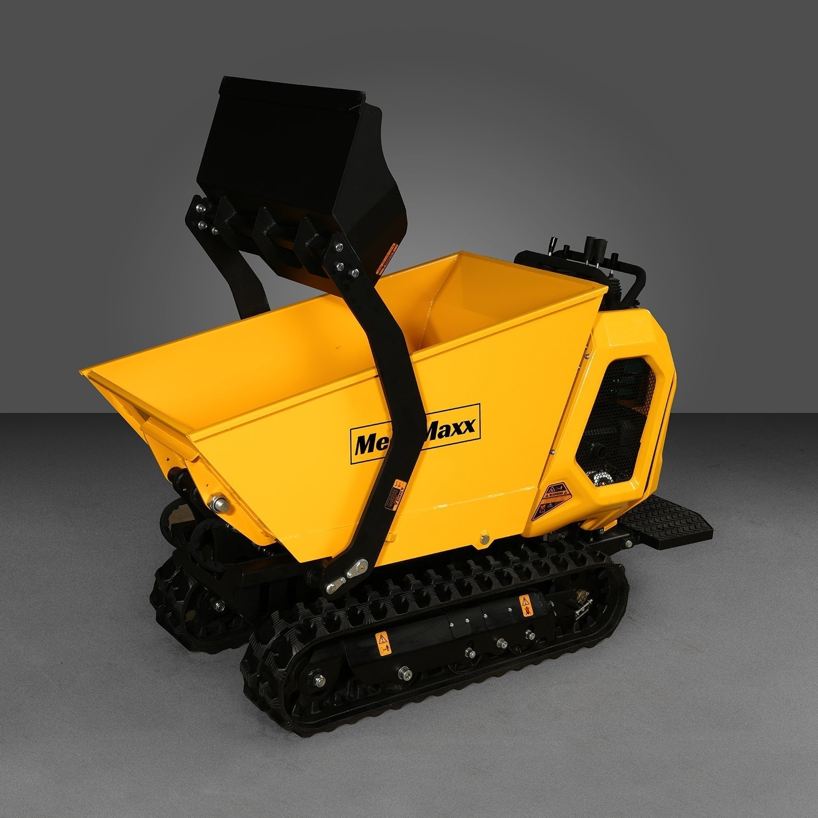 1800lb 420cc  E-start Gas Engine Stand-ON Hydraulic Track Dumper with Self-Loading; Model T80