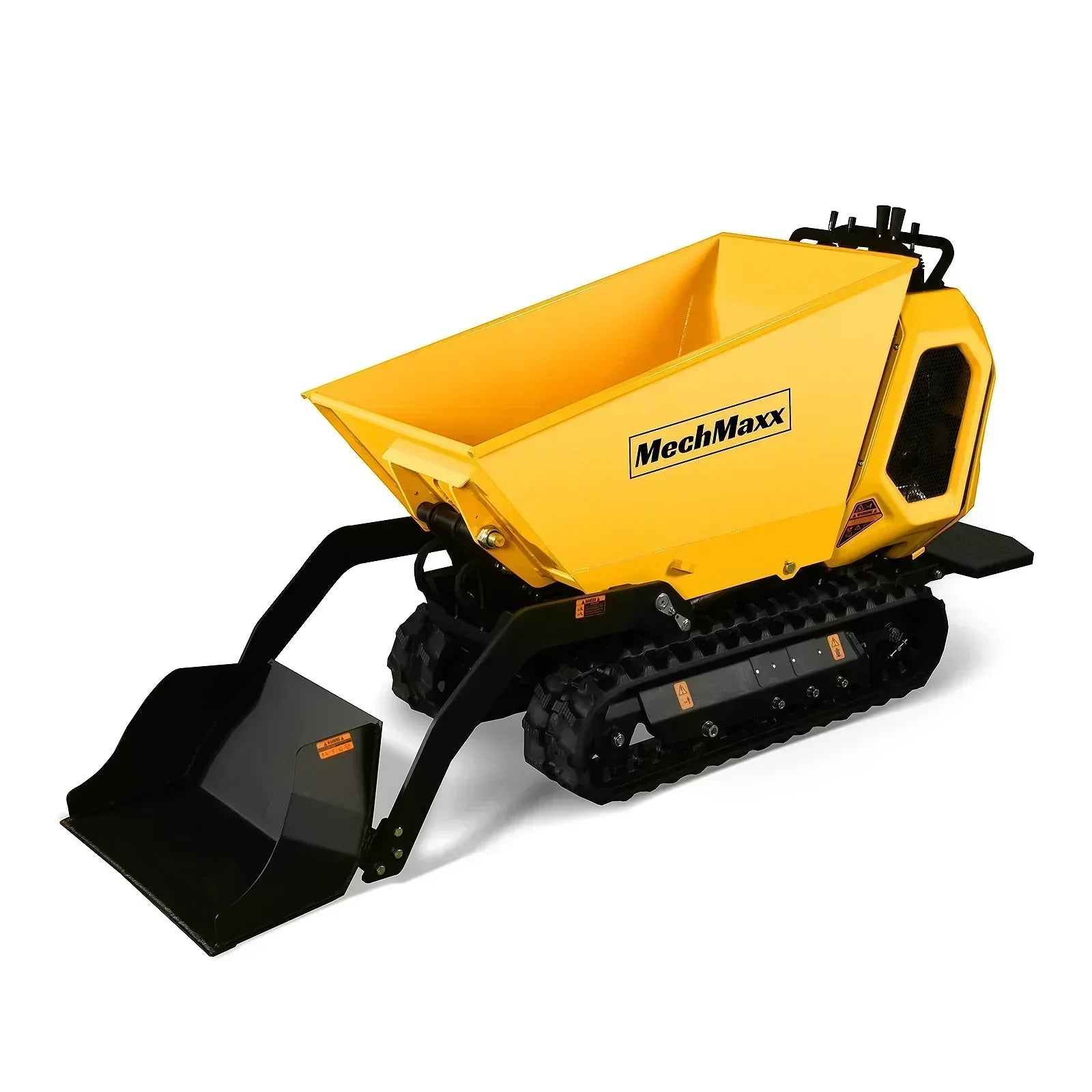 1800lb 420cc  E-start Gas Engine Stand-ON Hydraulic Track Dumper with Self-Loading; Model T80