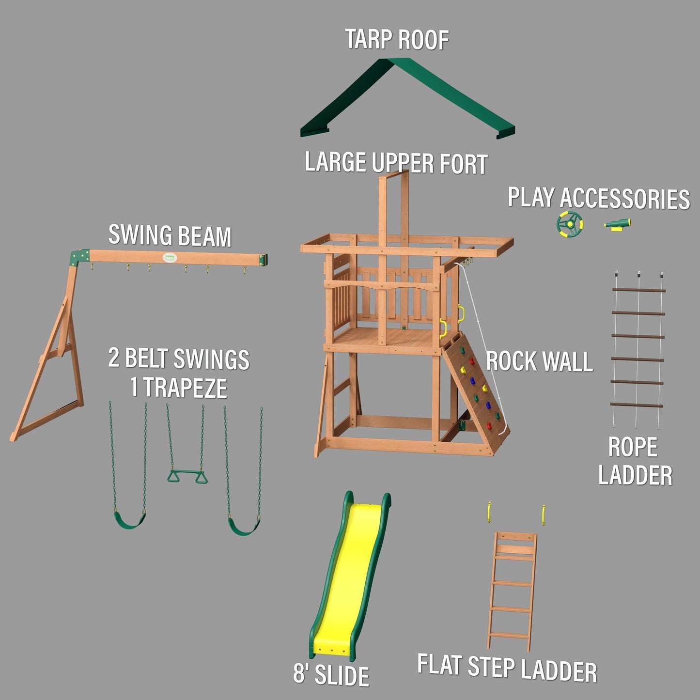 Backyard Discovery McKinley Mount Swing Set