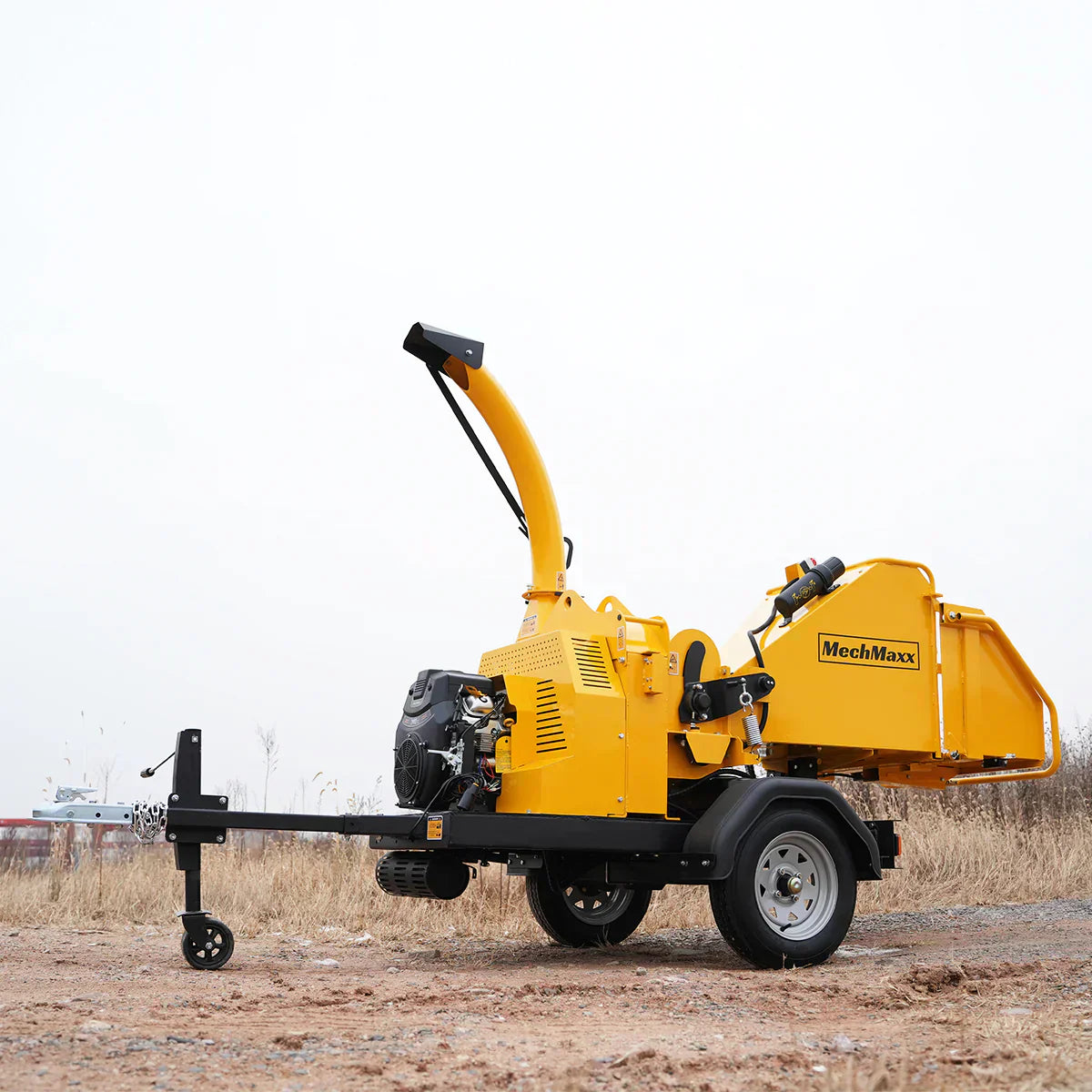 25hp 740cc Twin Cylinder Gas Engine with 6” Hydraulic Feeding Commercial-Grade Wood Chipper-Model DCH6